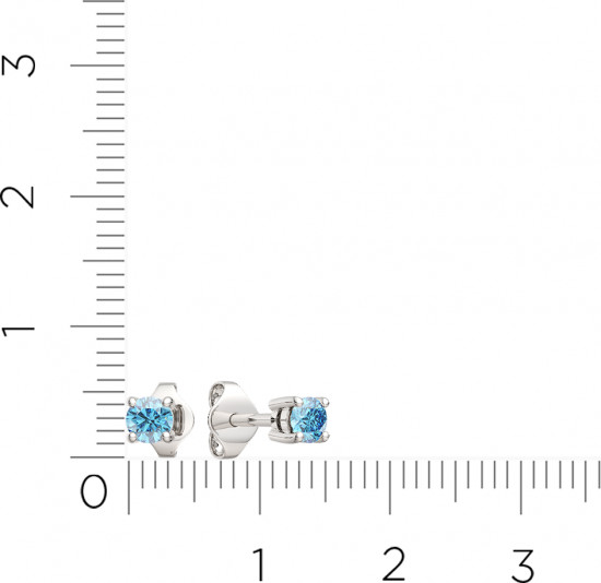 Серьги-пусеты из серебра