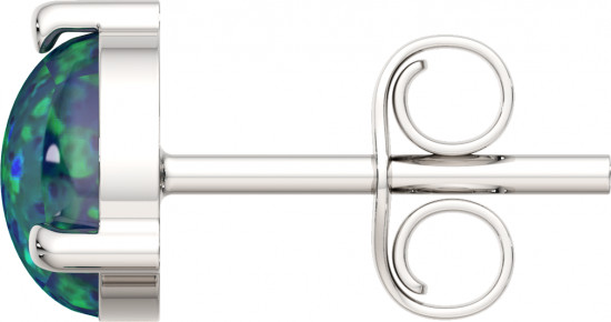 Серьги-пусеты из серебра