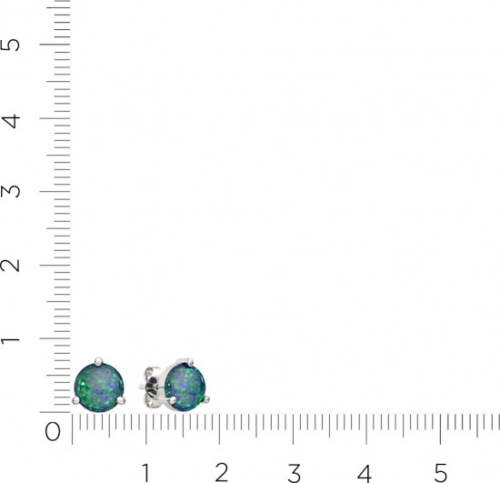 Серьги-пусеты из серебра