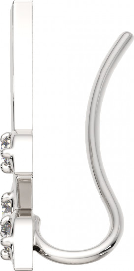 Серьги-клаймберы из серебра