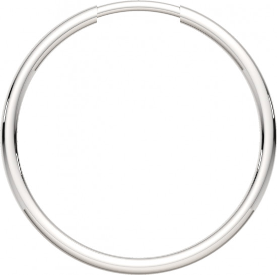 Серьги конго из серебра