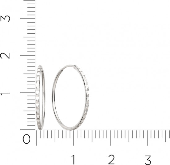 Серьги конго из серебра