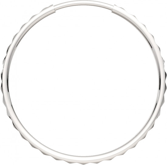 Серьги конго из серебра