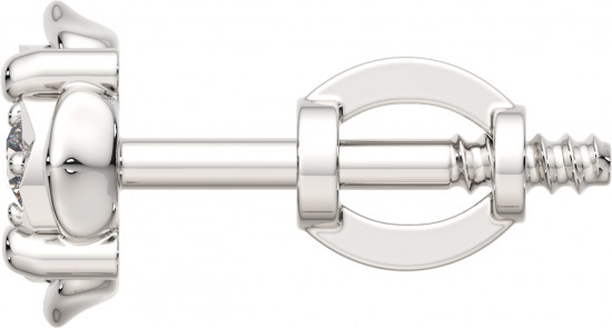 Серьги-пусеты из серебра