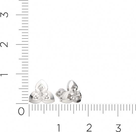 Серьги-пусеты из серебра