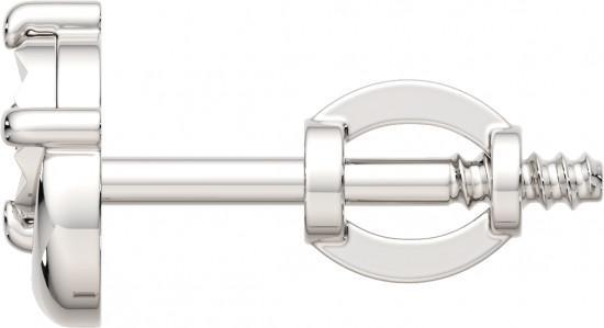 Серьги-пусеты из серебра