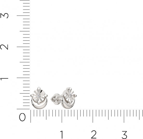 Серьги-пусеты из серебра