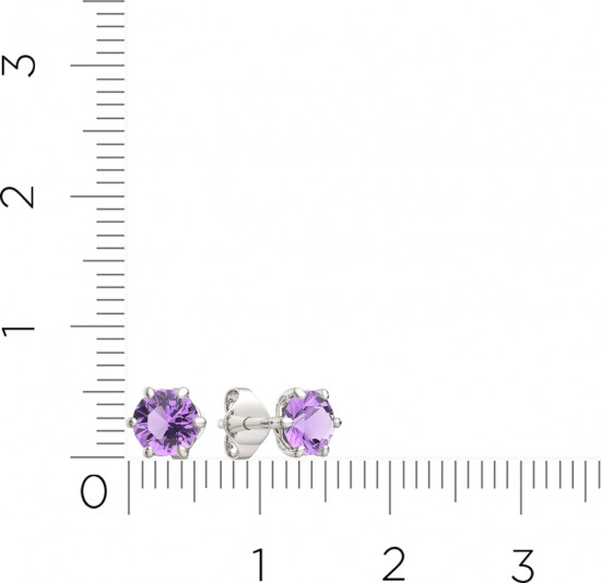 Серьги-пусеты из серебра