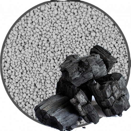 Наполнитель бентонитовый комкующийся в форме шариков «Уголь»