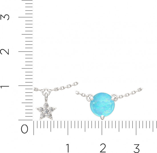 Колье из серебра