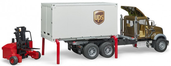 Фургон «Mack» UPS с с погрузчиком и паллетами
