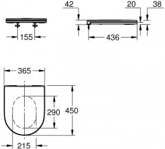 Сиденье для унитаза с микролифтом - Фото 1