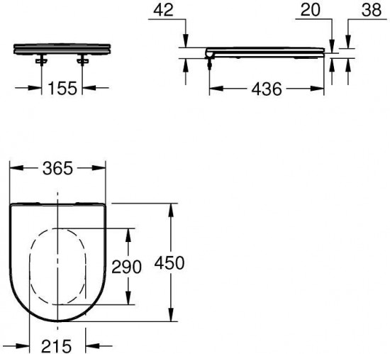 Сиденье для унитаза с микролифтом