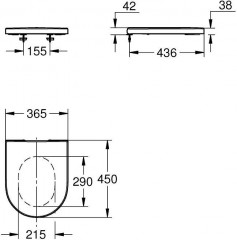 Сиденье для унитаза с микролифтом - Фото 1