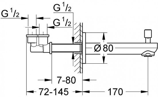 Излив для ванны