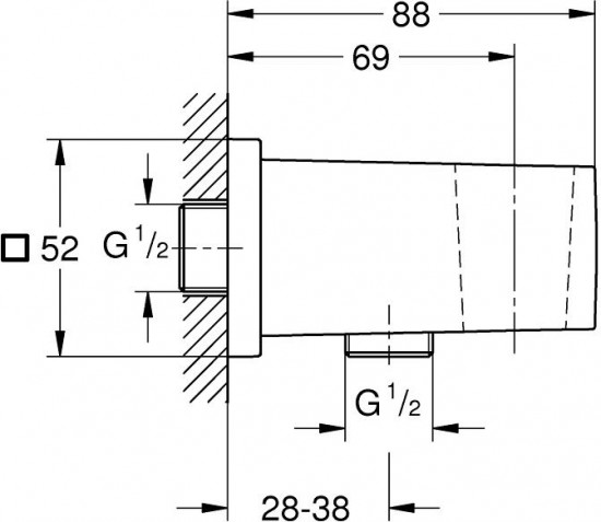 Подключение для душевого шланга