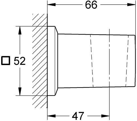 Настенный держатель для душевого шланга