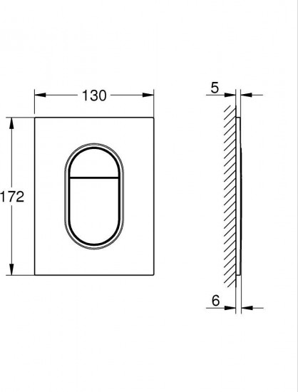 Панель смыва для унитаза