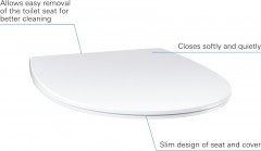 Сиденье для унитаза с микролифтом - Фото 8