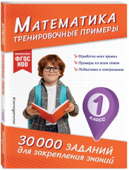 Математика. Тренировочные примеры. Русский язык. Тренировочные задания. 1 класс. Комплект из 2 книг - Фото 2