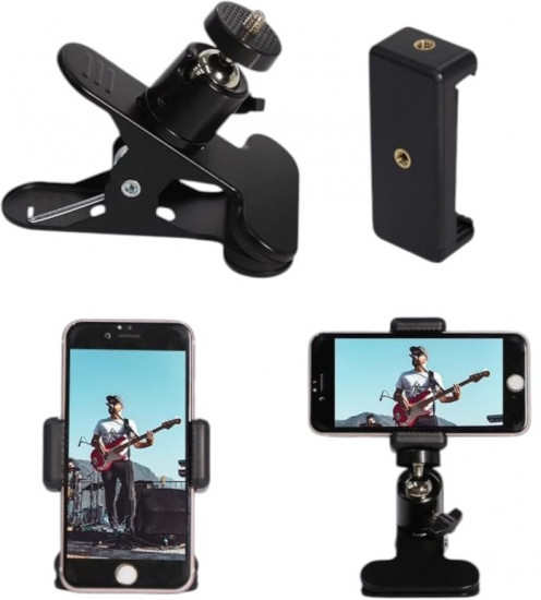 Держатель-прищепка для телефона на гитару