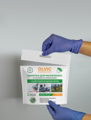 Шапочка для мытья волос с шампунем и кондиционером - Фото 3