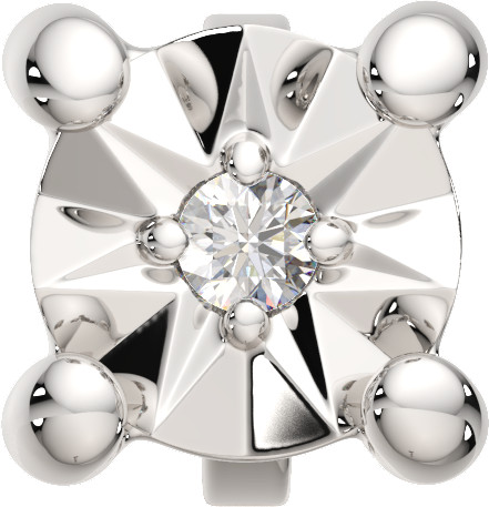 Серьга из серебра