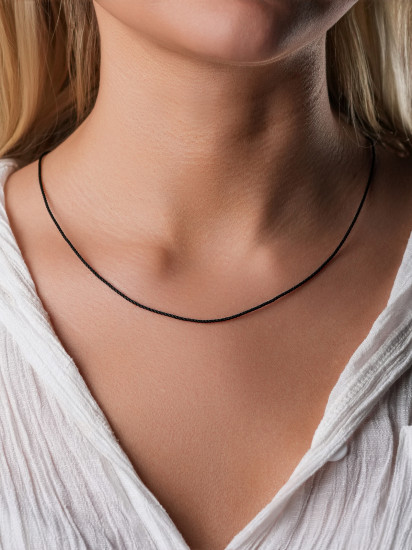 Шнурок со вставкой из серебра