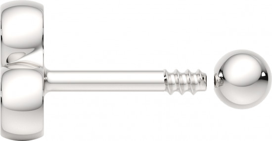 Пирсинг для ушей из серебра