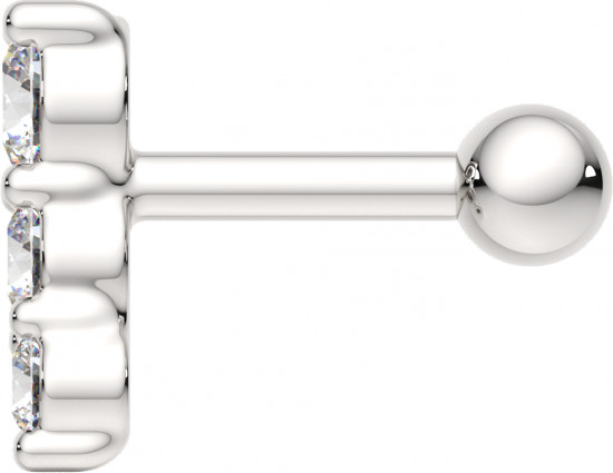 Пирсинг для ушей из серебра