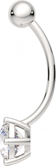 Пирсинг для пупка из серебра