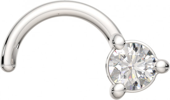 Пирсинг для носа из серебра