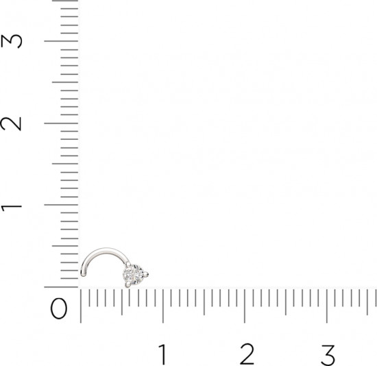 Пирсинг для носа из серебра
