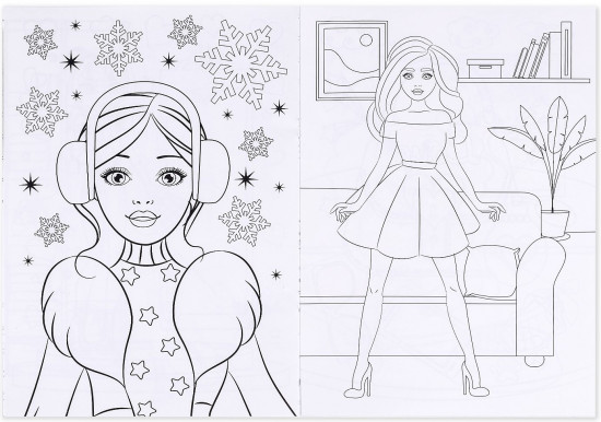 Раскраска для девочек «Стильный образ»