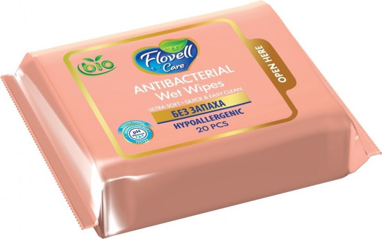 Салфетки влажные антибактериальные без запаха
