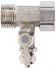 Тройник для подключения системы фильтрации под пластиковую трубку ВР1/2"×НР1/2"×1/4" - Фото 3