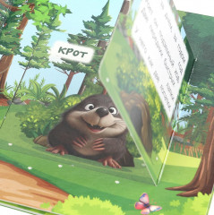 Книжка с глазками и секретными окошками «Кто живёт в лесу» - Фото 5