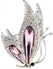 Брошь «Розовая бабочка» - Фото 2