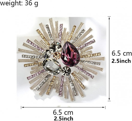 Брошь «Лучи восхода»