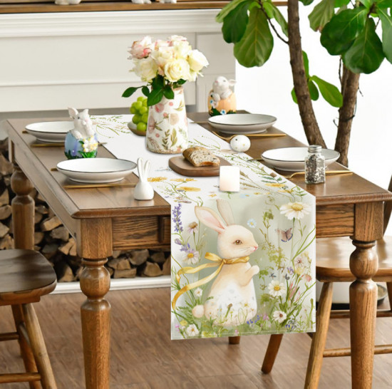 Дорожка на стол «Пасхальный кролик»