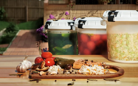 Бочка пищевая для солений с герметичной крышкой