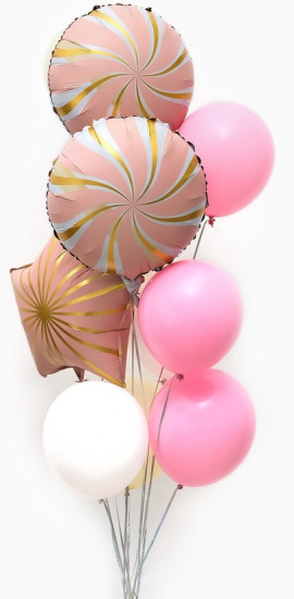 Набор шаров воздушных «Розовые грани»