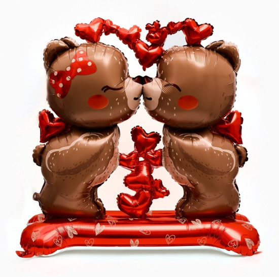 Шар воздушный «Влюбленные мишки»