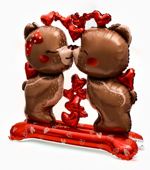 Шар воздушный «Влюбленные мишки»