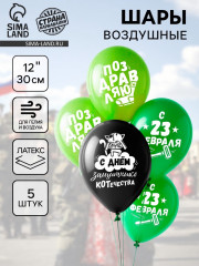 Набор шаров воздушных «23 Февраля» - Фото 1