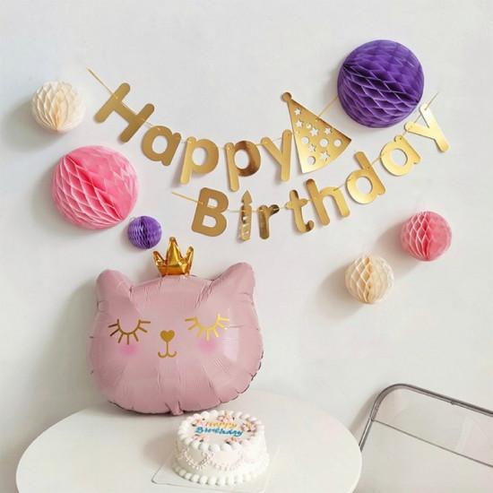 Шар воздушный «Кошечка-королева розовая»