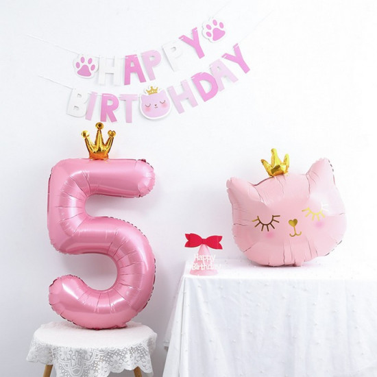 Шар воздушный «Цифра 5»