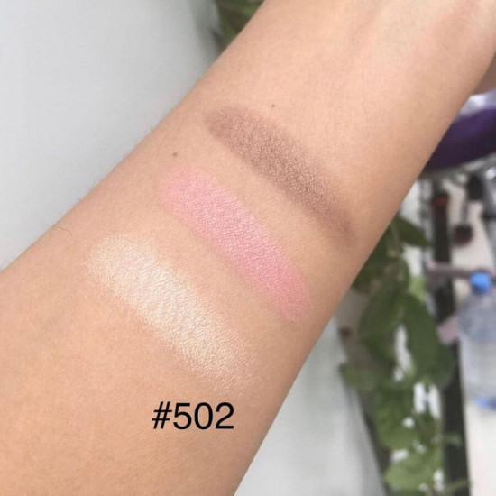 Палетка 3 в 1 для контуринга и сияния лица «Picasso Strobing Palette», оттенок 502