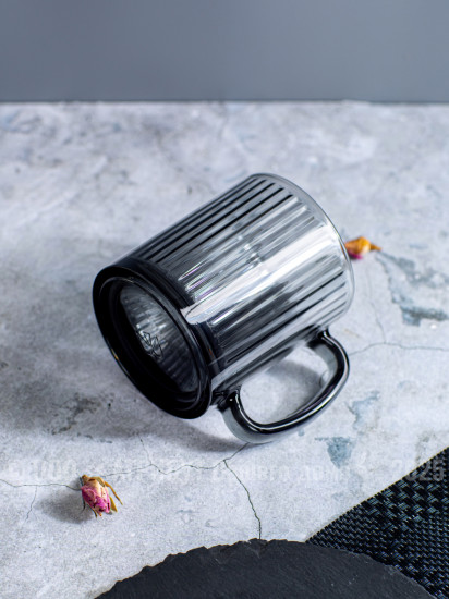 Кружка чайная «Вертикаль графит»