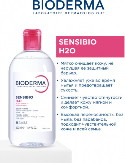Набор мицеллярной воды для чувствительной кожи «Sensibio H2O»